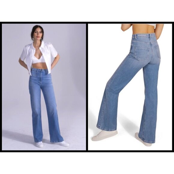 💕FAVORITE DAUGHTER💕 The Jordie Super High Rise Wide Leg Jeans ~ Madrid 26 NWT - Picture 1 of 14